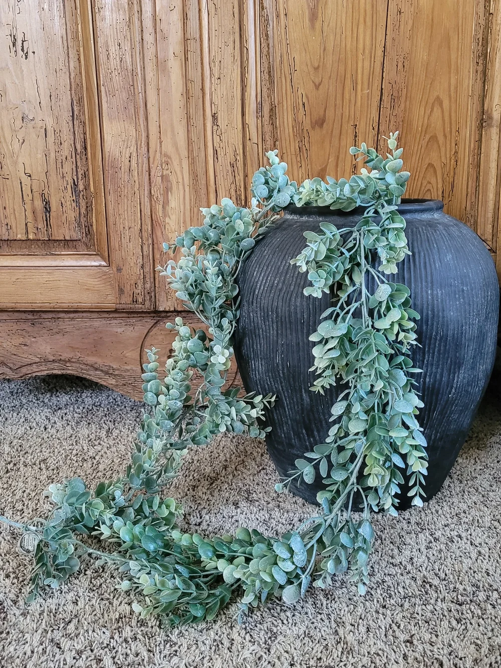 Faux Eucalyptus Garland - Dusty Green